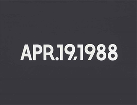 APR.19,1988 by On Kawara